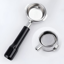 Porta-filtro sem fundo 4Barista 58 mm – La Marzocco (punho preto)
