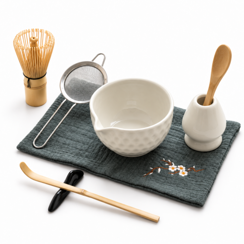 FAQ - Perguntas sobre o produto  Matcha set 4Barista (white) – um conjunto de cerâmica para preparar chá matcha 