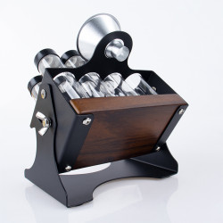 Conjunto de tubos para armazenamento de grãos de café 4Barista