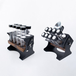 Conjunto de tubos para armazenamento de grãos de café 4Barista