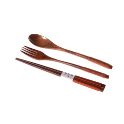 Ecotree Talheres de bambu (3 peças) + saco