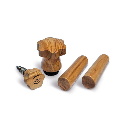 La Pavoni wood handles kit (Legno olivo) – conjunto de cabos