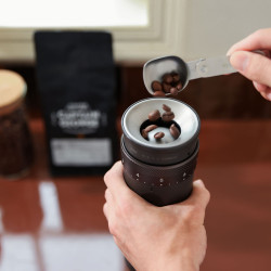 Outin Fino - moedor de café elétrico (Tundra Brown)