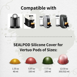 SEALPOD Capa de silicone para VertuoLine Cápsulas - 4 peças