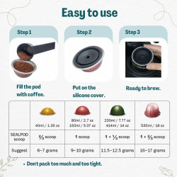 SEALPOD Capa de silicone para VertuoLine Cápsulas - 4 peças