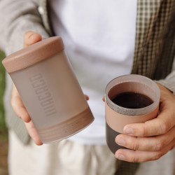 Wacaco Prestina (clay pink) – uma cafeteira portátil